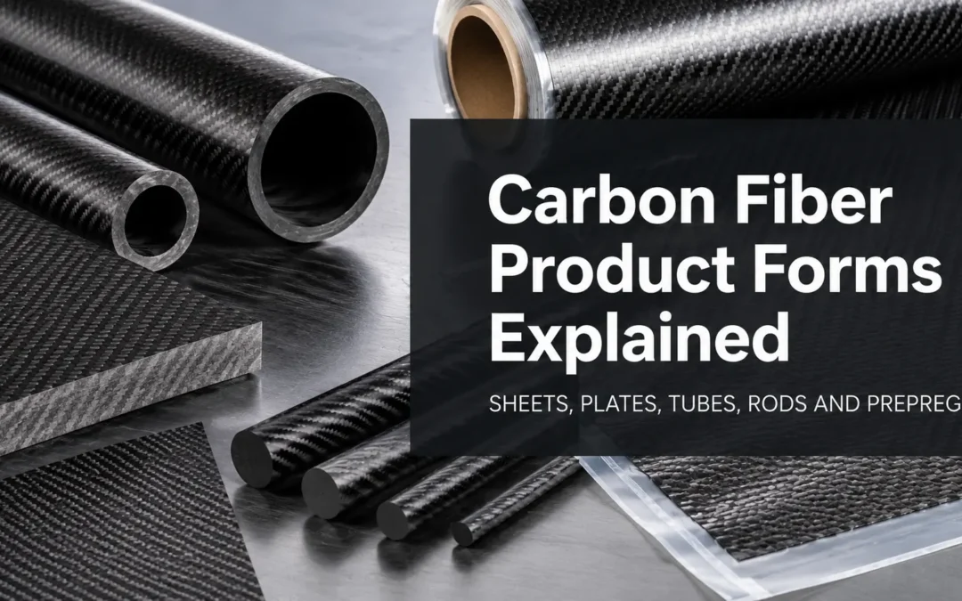 Carbon Fiber Product Forms Explained: Sheets, Plates, Tubes, Rods and Prepreg